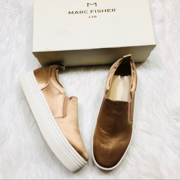 Marc Fisher Shoes - Marc Fisher blush pink velvet slip on sneakers